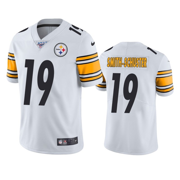 Pittsburgh Steelers Juju Smith-schuster White 100th Season Vapor Limited Jersey