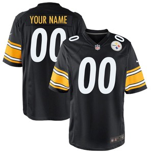 Pittsburgh Steelers Nike Custom Game Jersey - Black