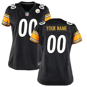 Pittsburgh Steelers Nike Womens Custom Game Jersey - Black