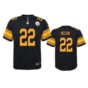 Pittsburgh Steelers Steven Nelson Black Color Rush Game Jersey