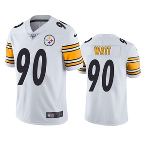 Pittsburgh Steelers T.j. Watt White 100th Season Vapor Limited Jersey