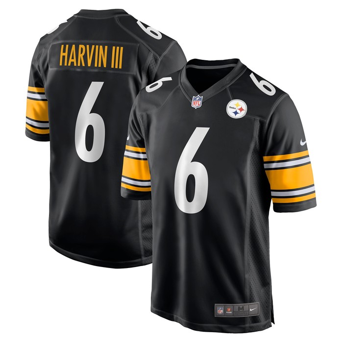 Pressley Harvin Iii Pittsburgh Steelers Game Jersey - Black Nfl