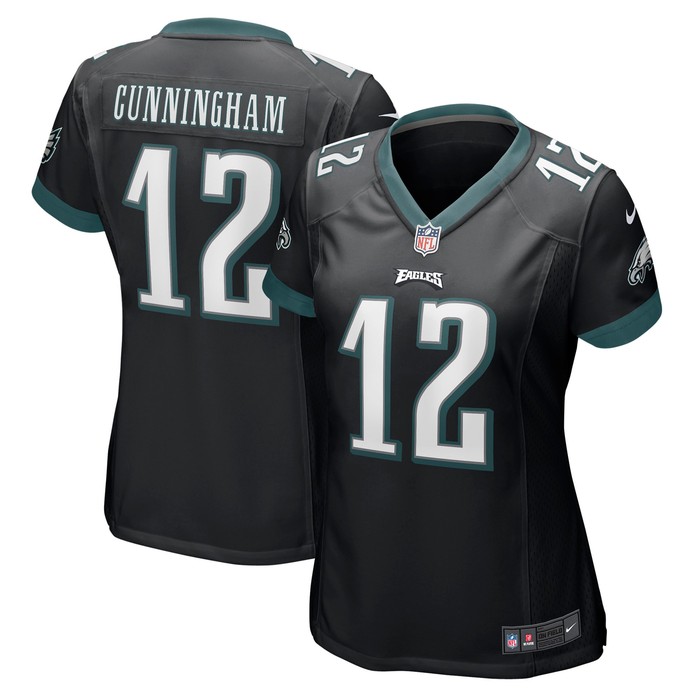 Randall Cunningham Philadelphia Eagles Womens Retired Game Jersey - Black Nfl