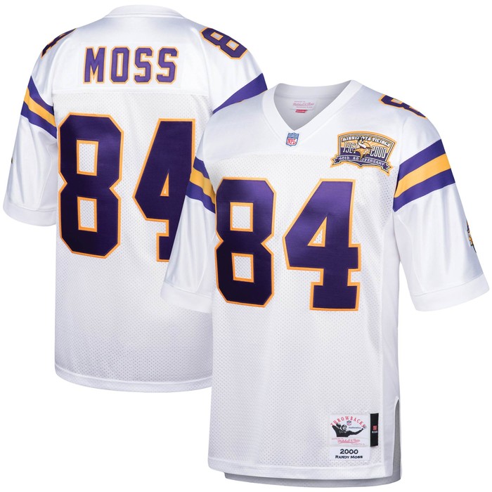 Randy Moss Minnesota Vikings Mitchell & Ness 2000 Authentic Throwback Retired Player Jersey - White Nfl