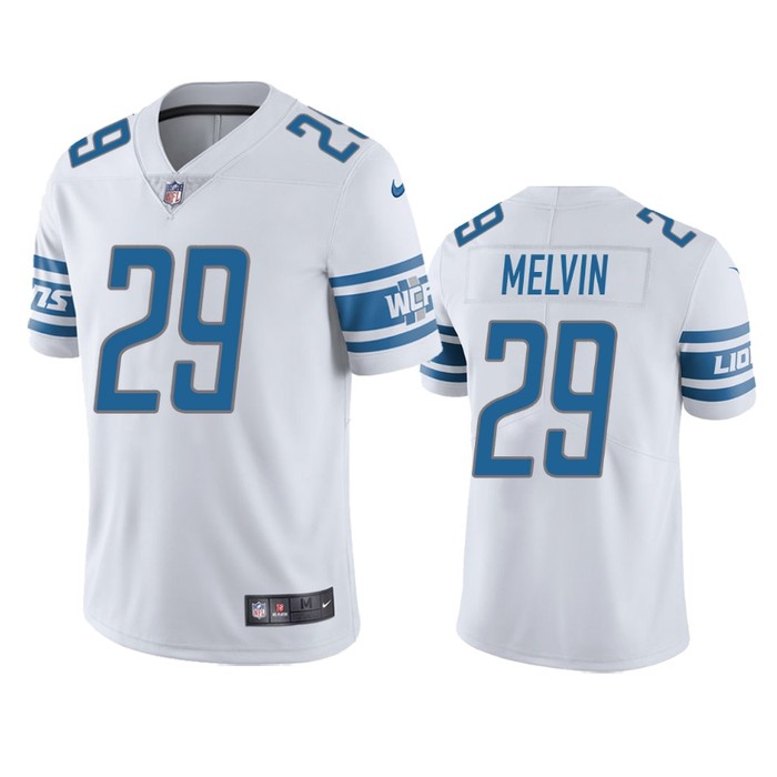 Rashaan Melvin Detroit Lions White Vapor Limited Jersey