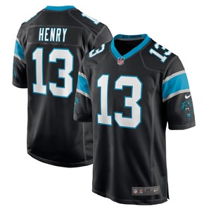 Rashaun Henry Carolina Panthers Game Player Jersey - Black Nfl