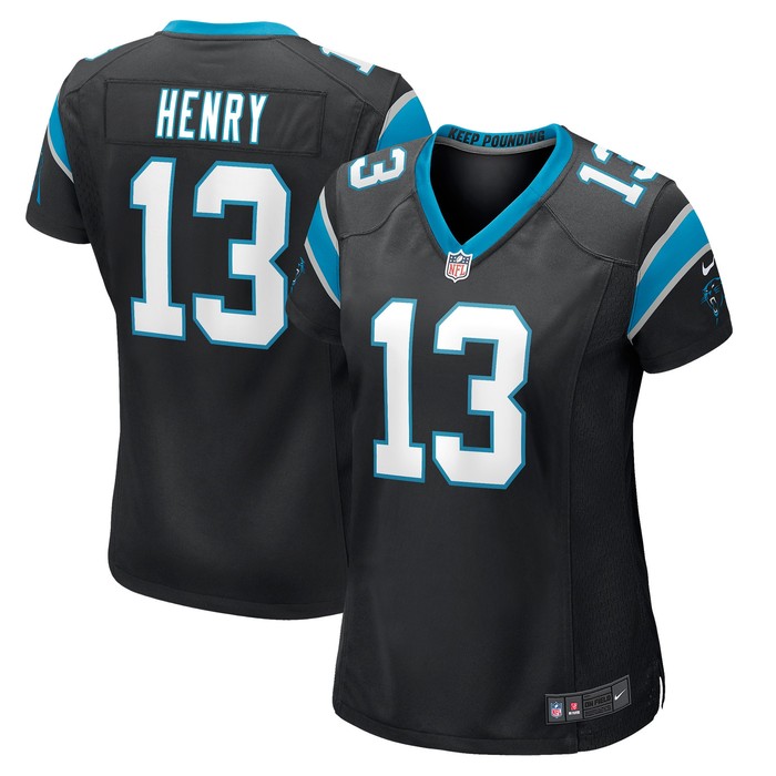 Rashaun Henry Carolina Panthers Womens Player Game Jersey - Black Nfl