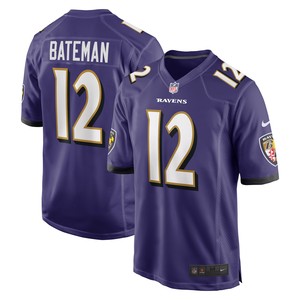 Rashod Bateman Baltimore Ravens Game Jersey - Purple Nfl