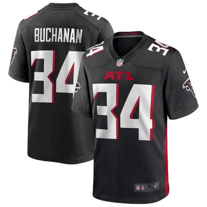 Ray Buchanan Atlanta Falcons Game Retired Player Jersey - Black Nfl