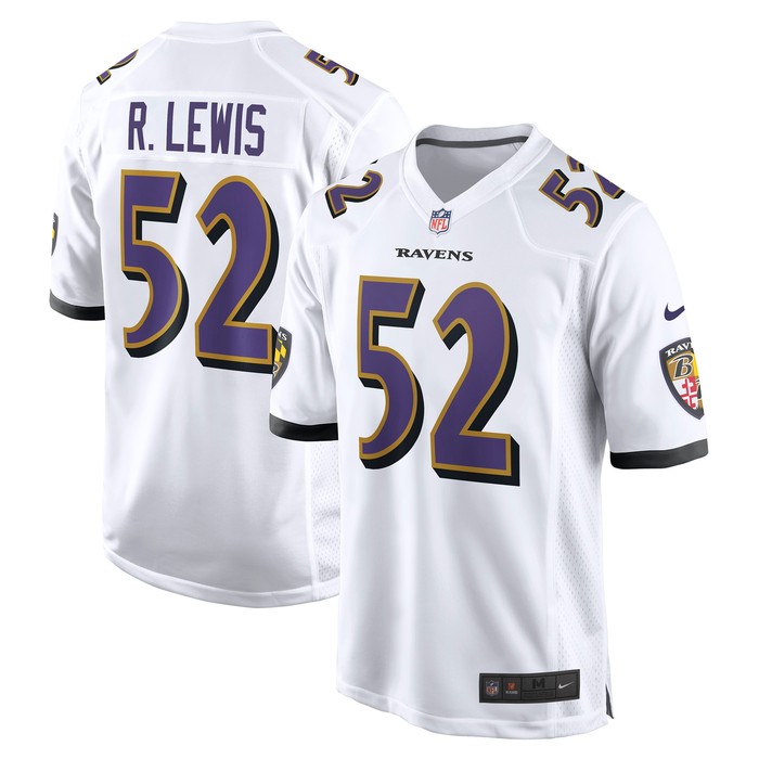 Ray Lewis Baltimore Ravens Retired Player Game Jersey - White Nfl