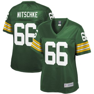 Ray Nitschke Green Bay Packers Nfl Pro Line Womens Retired Player Jersey - Green Nfl