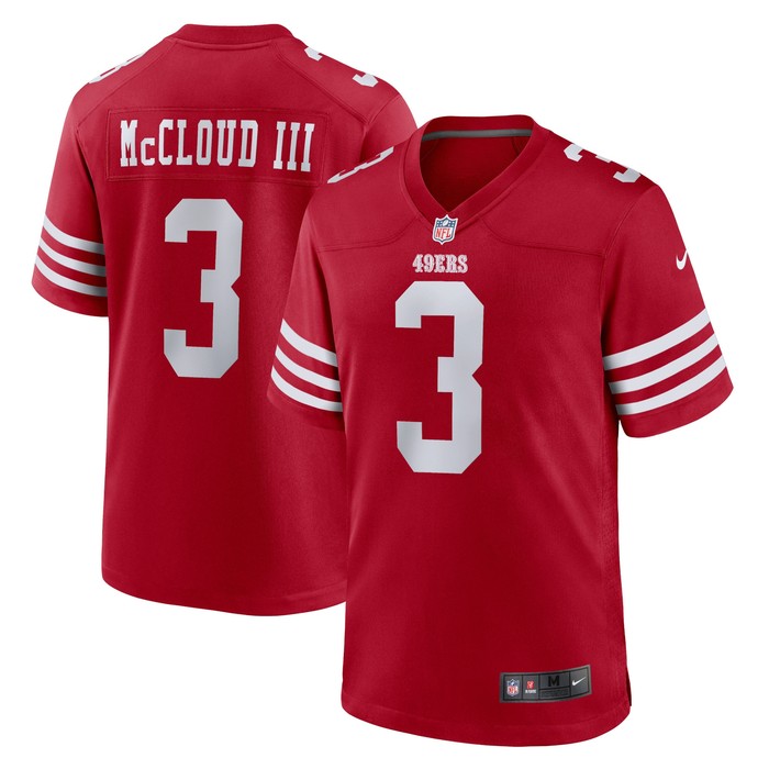 Ray Ray Mccloud San Francisco 49ers Game Jersey - Scarlet Nfl