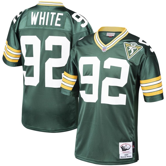 Reggie White Green Bay Packers Mitchell & Ness 1993 Authentic Throwback Retired Player Jersey - Green Nfl