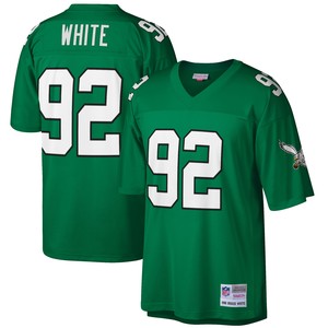 Reggie White Philadelphia Eagles Mitchell & Ness Big & Tall 1990 Retired Player Replica Jersey - Kelly Green Nfl