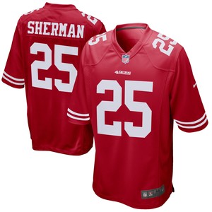 Richard Sherman San Francisco 49ers Game Player Jersey - Scarlet Nfl