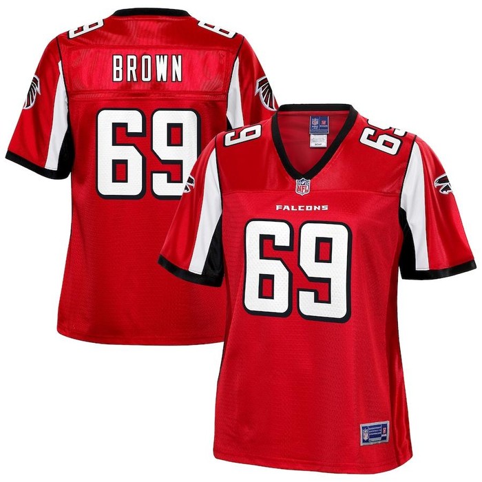 Richie Brown Atlanta Falcons Nfl Pro Line Womens Player Jersey - Red