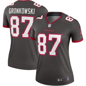 Rob Gronkowski Tampa Bay Buccaneers Womens Alternate Legend Jersey - Pewter Nfl