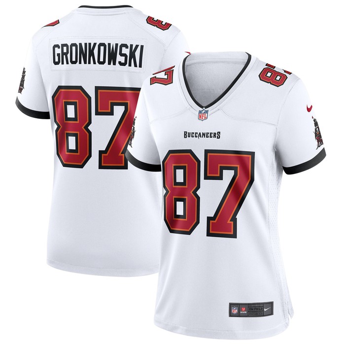 Rob Gronkowski Tampa Bay Buccaneers Womens Game Jersey - White Nfl