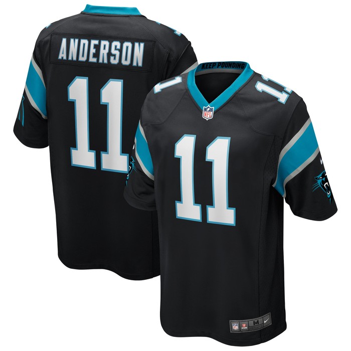 Robby Anderson Carolina Panthers Game Player Jersey - Black Nfl - Cocomos