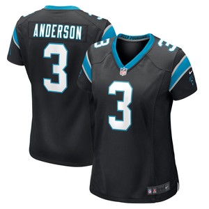 Robby Anderson Carolina Panthers Womens Player Game Jersey - Black Nfl