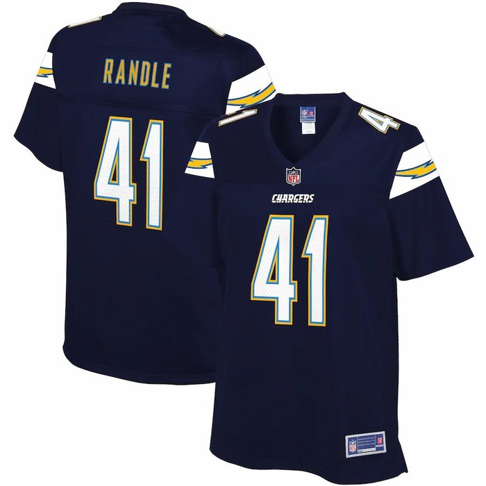 Rodney Randle Los Angeles Chargers Nfl Pro Line Womens Team Player Jersey - Navy