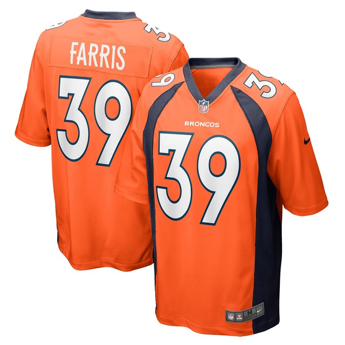 Rojesterman Farris Denver Broncos Game Jersey - Orange Nfl