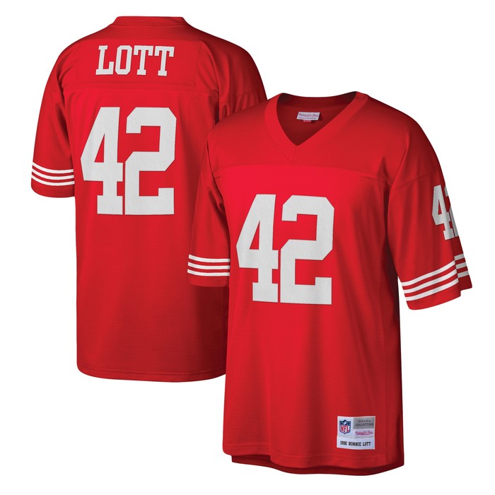 Ronnie Lott San Francisco 49ers Mitchell & Ness Legacy Replica Jersey - Scarlet Nfl