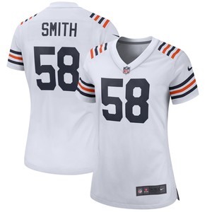 Roquan Smith Chicago Bears Womens 2019 Alternate Classic Game Jersey - White Nfl - Cocomos