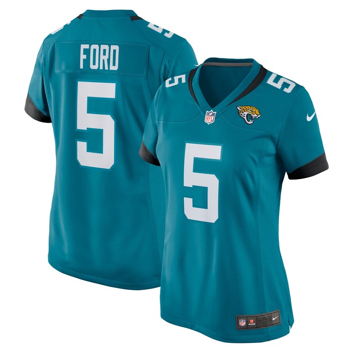 Rudy Ford Jacksonville Jaguars Womens Game Player Jersey - Teal Nfl