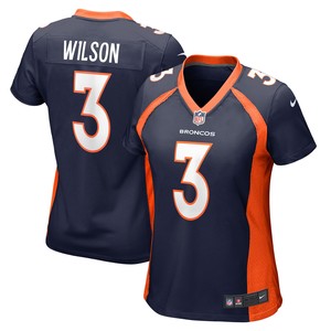 Russell Wilson Denver Broncos Womens Alternate Game Jersey Navy Nfl