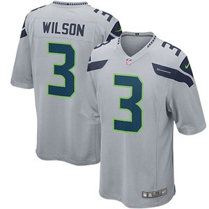 Russell Wilson Seattle Seahawks Alternate Game Jersey - Gray Nfl