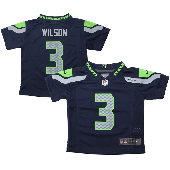 Russell Wilson Seattle Seahawks Toddler Game Jersey - College Navy Nfl