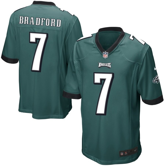 Sam Bradford Philadelphia Eagles Nike Game Jersey - Midnight Green