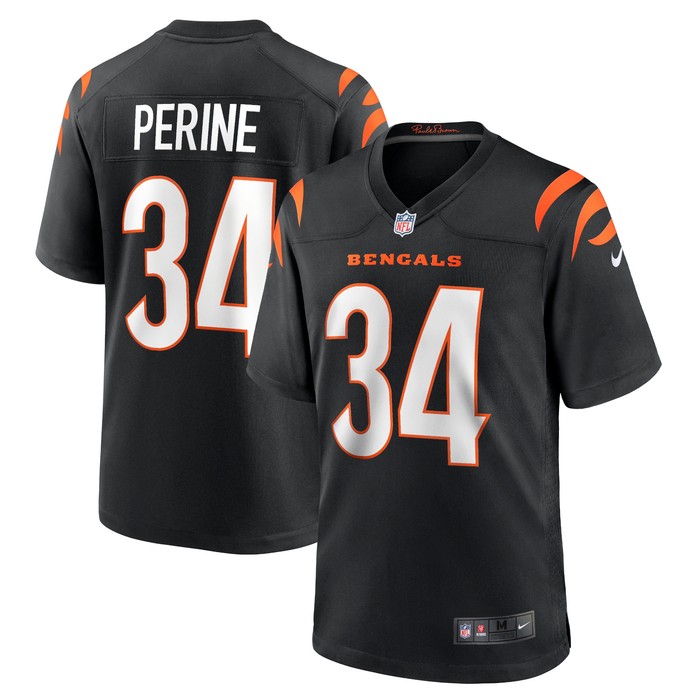 Samaje Perine Cincinnati Bengals Game Jersey - Black Nfl