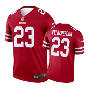 San Francisco 49ers #23 Ahkello Witherspoon Nike Color Rush Scarlet Jersey