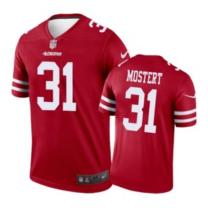 San Francisco 49ers #31 Raheem Mostert Nike Color Rush Scarlet Jersey - Cocomos