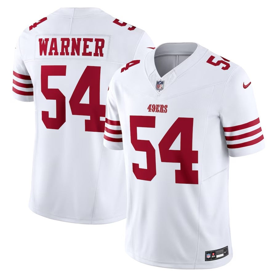 San Francisco 49ers #54 Fred Warner Vapor Fuse Limited Jersey - White - Cocomos