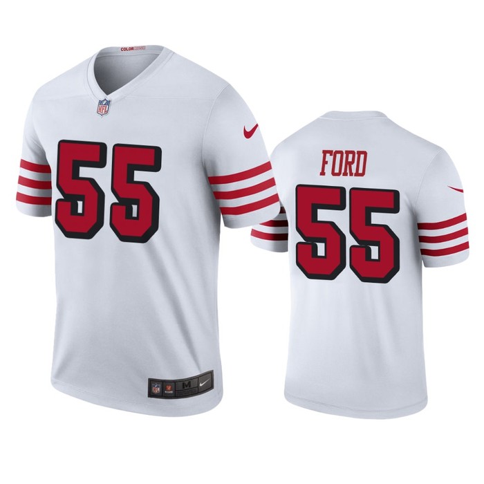 San Francisco 49ers #55 Dee Ford White Color Rush Legend Jersey - Mens