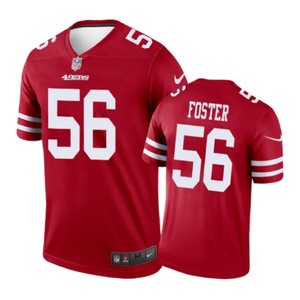 San Francisco 49ers #56 Reuben Foster Nike Color Rush Scarlet Jersey