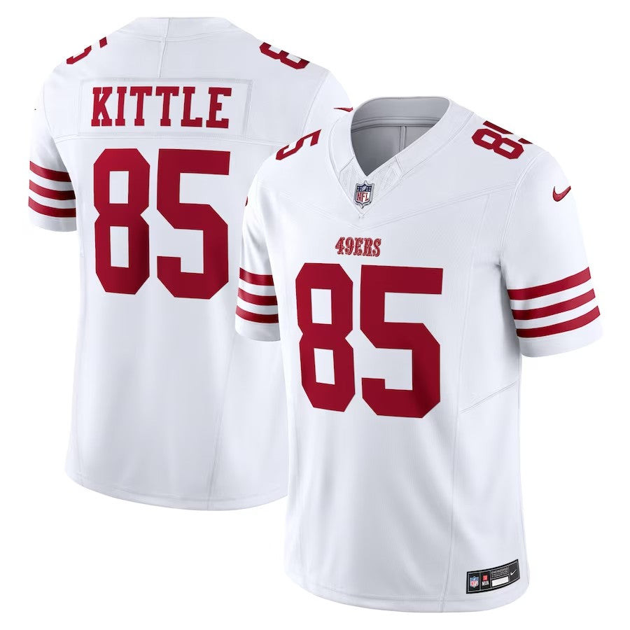 San Francisco 49ers #85 George Kittle Vapor Fuse Limited Jersey - White - Cocomos