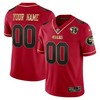 San Francisco 49ers Active Player Custom Red Gold 75th Anniversary Patch Stitched Jersey - Cocomos