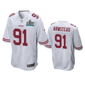 San Francisco 49ers Arik Armstead White Super Bowl Liv Game Jersey