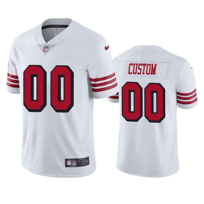 San Francisco 49ers Custom White Nike Color Rush Limited Jersey