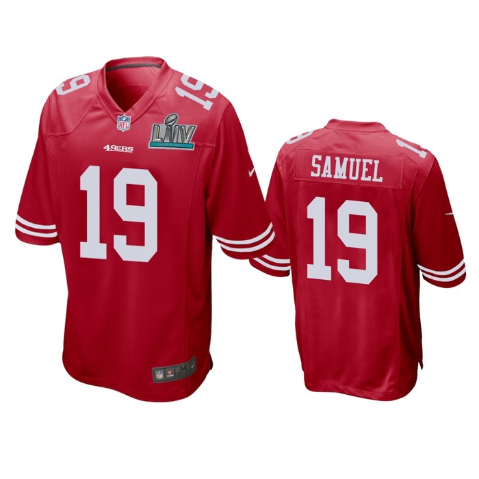 San Francisco 49ers Deebo Samuel Scarlet Super Bowl Liv Game Jersey