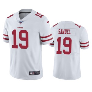 San Francisco 49ers Deebo Samuel White 100th Season Vapor Limited Jersey