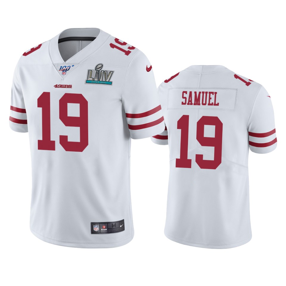 San Francisco 49ers Deebo Samuel White Super Bowl Liv Vapor Limited Jersey - Cocomos