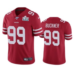 San Francisco 49ers Deforest Buckner Scarlet Super Bowl Liv Vapor Limited Jersey