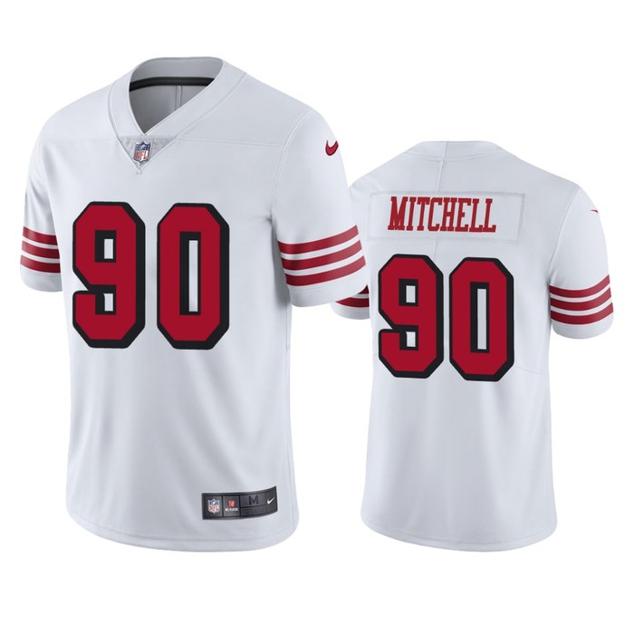 San Francisco 49ers Earl Mitchell White Nike Color Rush Limited Jersey