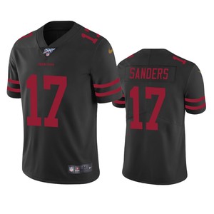 San Francisco 49ers Emmanuel Sanders Black 100th Season Vapor Limited Jersey - Cocomos