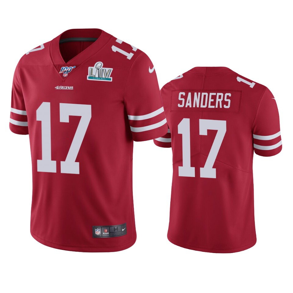 San Francisco 49ers Emmanuel Sanders Scarlet Super Bowl Liv Vapor Limited Jersey - Cocomos